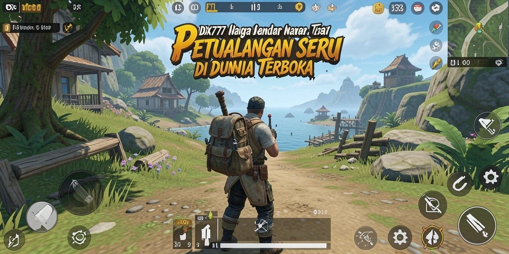 Gameplay seru IDX777 di dunia terbuka yang luas.