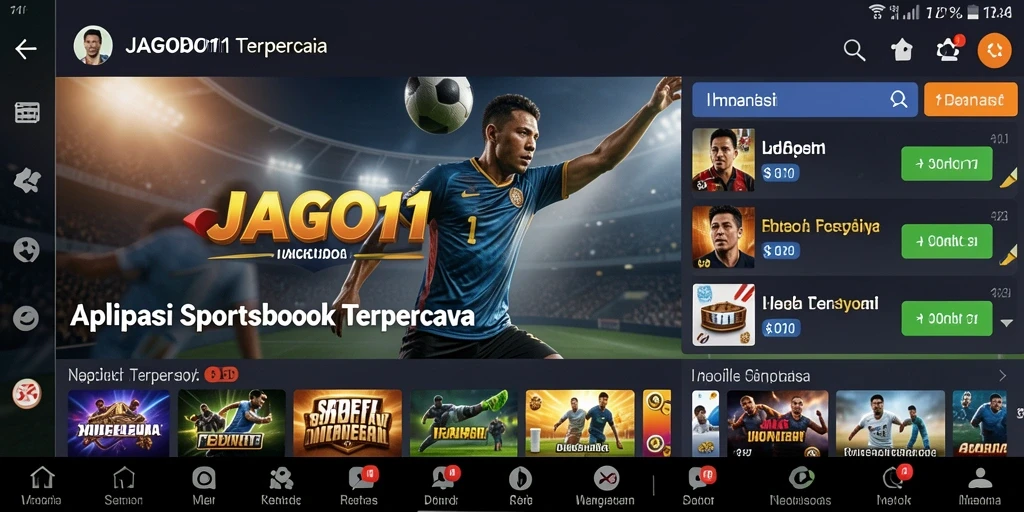 Tampilan gameplay Sportsbook JAGO11 yang interaktif dan menarik.