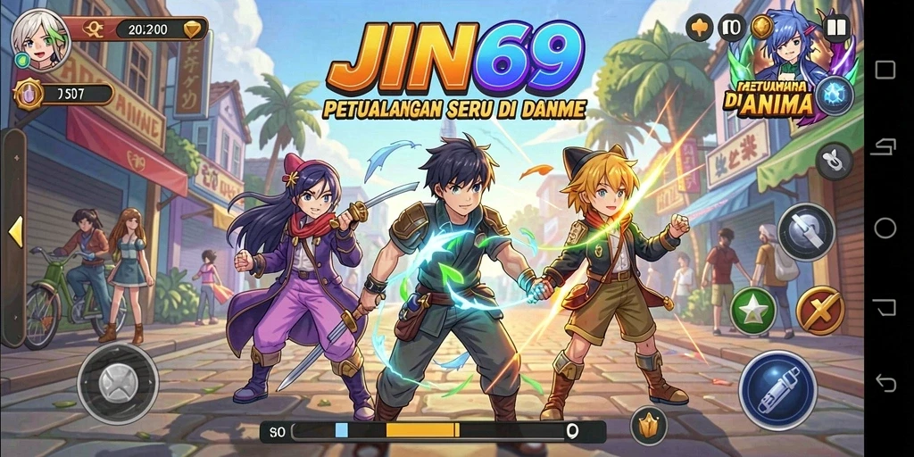 Screenshot JIN69 menampilkan aksi seru dalam dunia Anime.