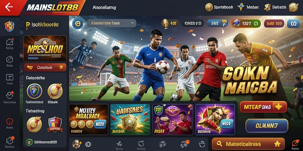 Tampilan utama gameplay taruhan olahraga di MAINSLOT88.