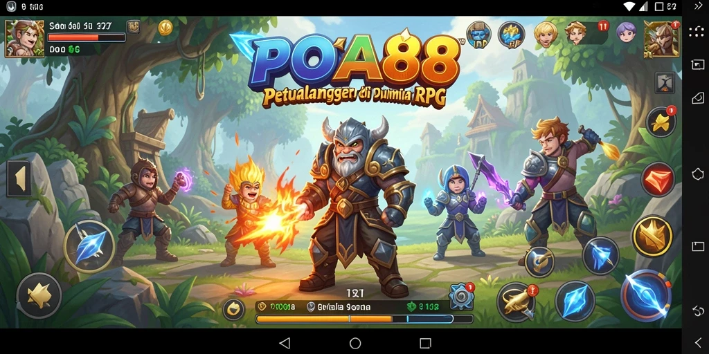 Tangkapan layar POA88 menampilkan aksi seru dalam dunia RPG.