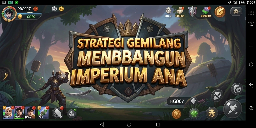 Tampilan gameplay strategis yang menegangkan di PRG007.