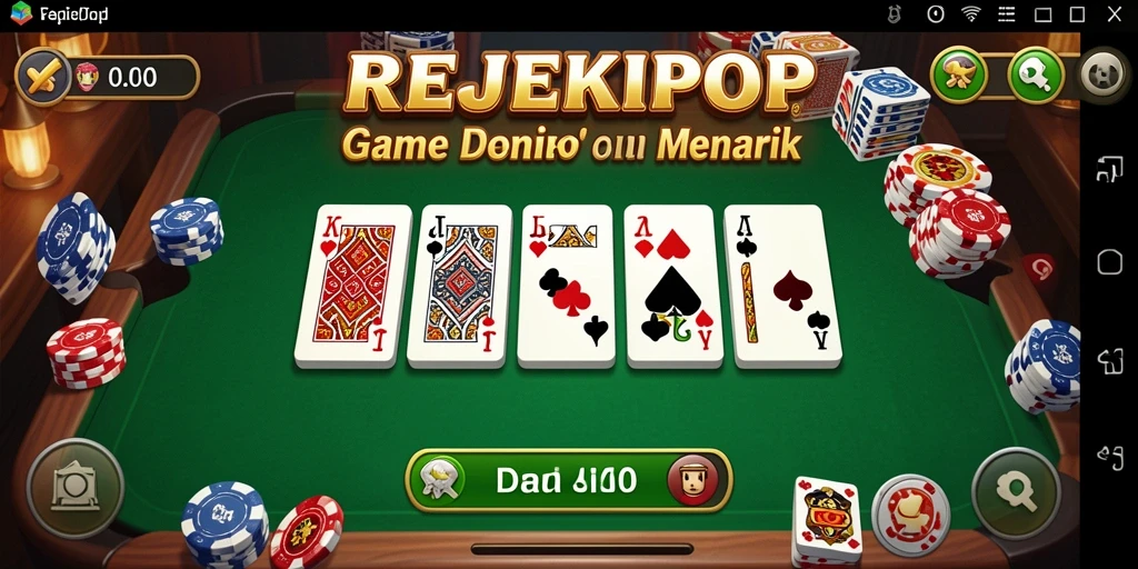 Tampilan gameplay seru dan interaktif dalam REJEKIPOP.