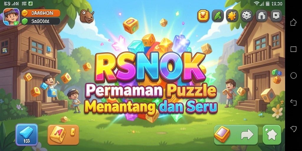 Screenshot gameplay RSNOK yang menampilkan tantangan Puzzle yang menarik.