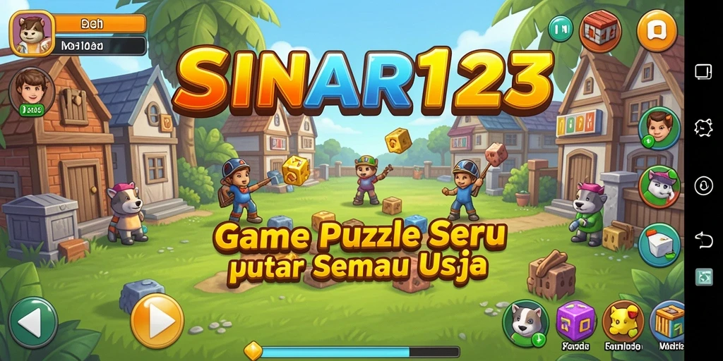 Tampilan gameplay <strong>SINAR123</strong> saat menyelesaikan teka-teki yang menantang.